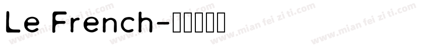 Le French字体转换